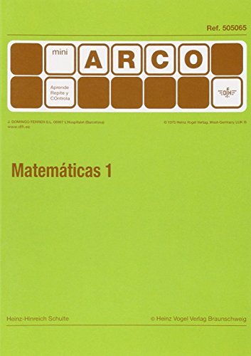 MATEMATICAS 1 MINI ARCO MATEMATICAS 1 MINI ARCO