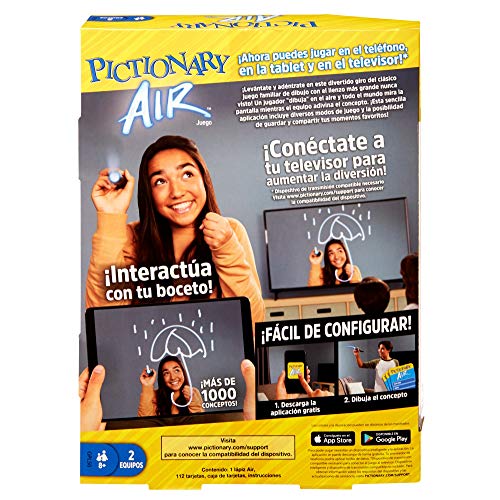 Mattel Games- Pictionary Air Juegos de Mesa, Multicolor (GPL50) Mattel Games- Pictionary Air Juegos de Mesa, Multicolor (GPL50)
