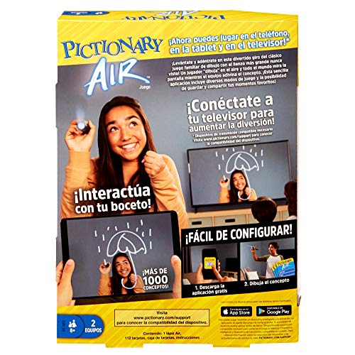 Mattel Games- Pictionary Air Juegos de Mesa, Multicolor (GPL50)