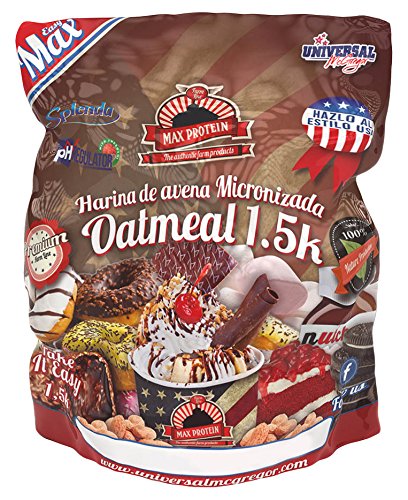 Max Protein Oatmeal Harina Avena, Termo-Activada - 1500 gr