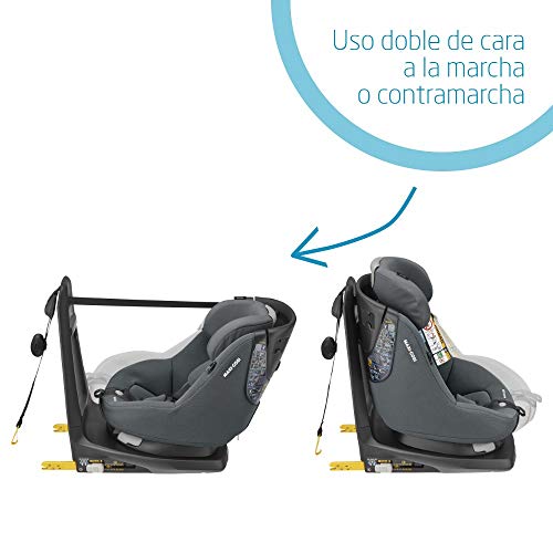Maxi-Cosi Axissfix Silla de coche giratoria 360° isofix, silla auto reclinable y contramarcha para bebés 4 meses - 4 años, color authentic graphite Maxi-Cosi Axissfix Silla de coche giratoria 360° isofix, silla auto reclinable y contramarcha para bebés 4 meses - 4 años, color authentic graphite