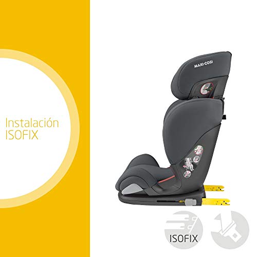 Maxi-Cosi RodiFix AirProtect Silla coche grupo 2/3 isofix, 15 - 36 kg, silla auto reclinable, crece con el niño 3.5 - 12 años, color authentic graphite