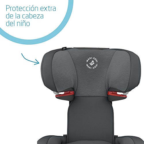 Maxi-Cosi RodiFix AirProtect Silla coche grupo 2/3 isofix, 15 - 36 kg, silla auto reclinable, crece con el niño 3.5 - 12 años, color authentic graphite