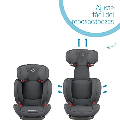 Maxi-Cosi RodiFix AirProtect Silla coche grupo 2/3 isofix, 15 - 36 kg, silla auto reclinable, crece con el niño 3.5 - 12 años, color authentic graphite Maxi-Cosi RodiFix AirProtect Silla coche grupo 2/3 isofix, 15 - 36 kg, silla auto reclinable, crece con el niño 3.5 - 12 años, color authentic graphite