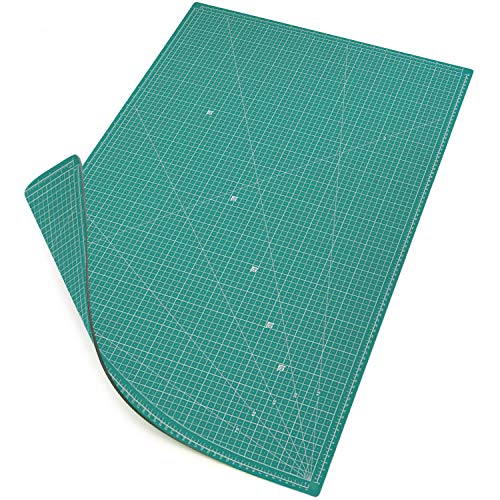 MAXKO base de corte 90 x 60 cm, autocicatrizante, sistema métrico/tabla para cortar/cartapacio / A1 / escuadra 15° - protección para cuchillas y mesas de trabajo