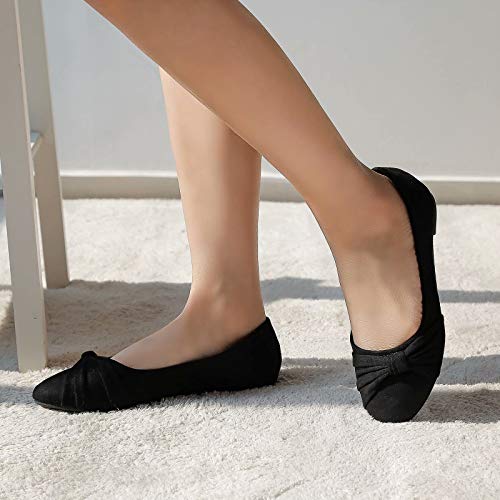 MaxMuxun Ballet con Lazo Negra Diaria Cómoda para Trabajo Punta Redonda Mujer Talla 39 EU MaxMuxun Ballet con Lazo Negra Diaria Cómoda para Trabajo Punta Redonda Mujer Talla 39 EU