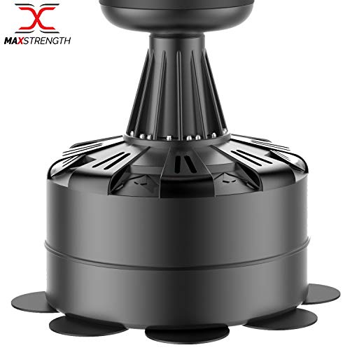 MAXSTRENGTH Saco de boxeo de pie de 1,8 m, resistente, para boxeo, artes marciales mixtas y artes marciales mixtas (negro/rojo Strike 360) MAXSTRENGTH Saco de boxeo de pie de 1,8 m, resistente, para boxeo, artes marciales mixtas y artes marciales mixtas (negro/rojo Strike 360)