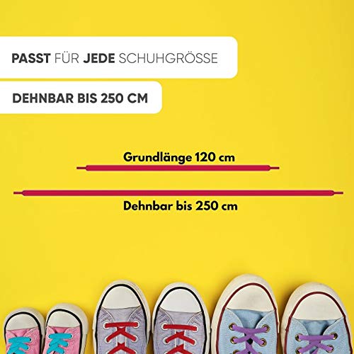 MAXX laces Cordones elásticos y planos, tensión ajustable para no tener que atar los zapatos, fáciles de usar, compatibles con todos los zapatos (weiss) MAXX laces Cordones elásticos y planos, tensión ajustable para no tener que atar los zapatos, fáciles de usar, compatibles con todos los zapatos (weiss)