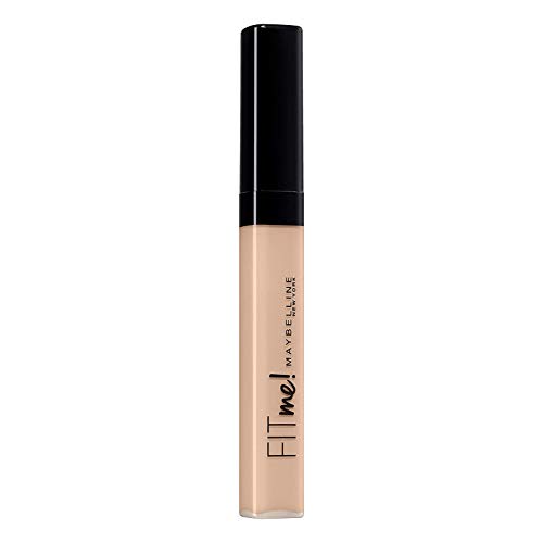 Maybelline New York, Corrector de Ojeras e Imperfecciones Fit Me, Todo Tipo de Pieles, 08 Nude, 6,8 ml