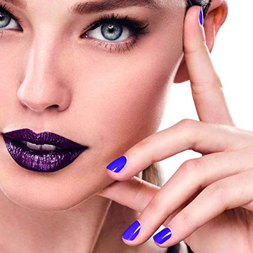 Maybelline New York - Superstay 7Days 887 All Day Plum Pintauñas Larga Duración Efecto Gel, Azul Violáceo