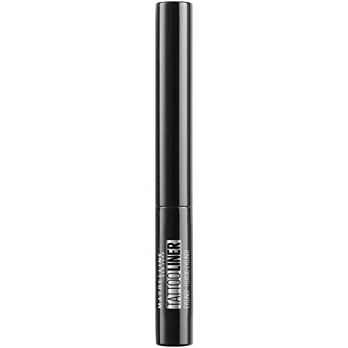 Maybelline New York Tattoo Studio, Eyeliner Semipermanente con Pincel, Tono Negro