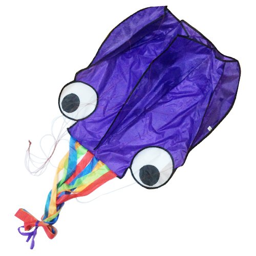 Mayco Bell Pulpo Cometa Nylon y poliéster Material - Juguete Niños Juegos Al Aire Libre Actividades - Plegable Grande 71 x 400 cm | Extra de 100 Metros De Línea (Púrpura)