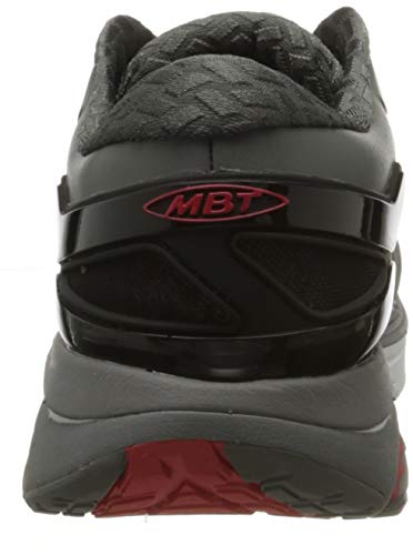 MBT Hombre Zapatos de Cordones GT 2 M, de Caballero Patín de Ruedas,Zapatillas de Deporte,Zapato Sanitario,Deep Grey/Orange,8.5 US, 7.5 UK