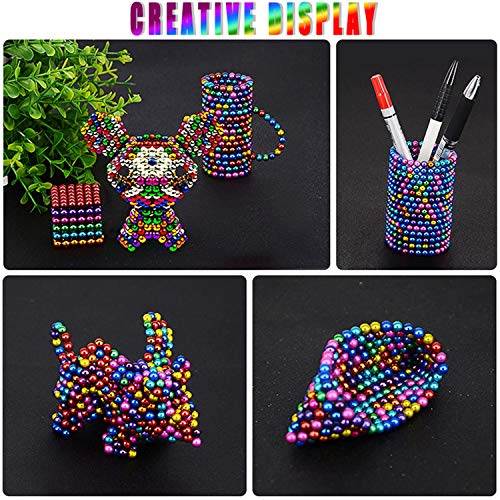 MBTRY Pequeñas bolas de 512 piezas de 5 mm de colores para hacer ejercicio de habilidades de pensamiento, aliviar el estrés, juguetes de escritorio de oficina MBTRY Pequeñas bolas de 512 piezas de 5 mm de colores para hacer ejercicio de habilidades de pensamiento, aliviar el estrés, juguetes de escritorio de oficina