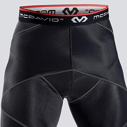 McDavid Compresión CROS Short, Hombre, Negro, S