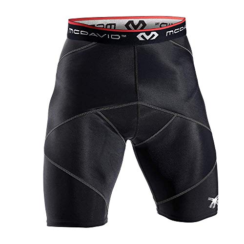 McDavid Compresión CROS Short, Hombre, Negro, S