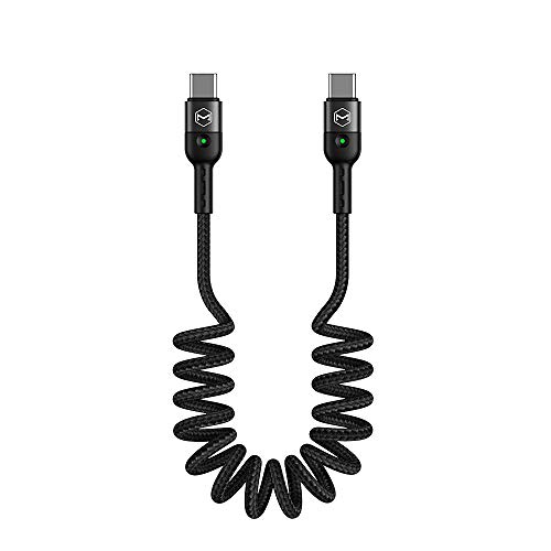 mcdodo Cable USB C a USB C en espiral retráctil USB C Sprial Cable PD 60W Tipo C a Tipo C cable elástico de carga datos compatible con Galaxy S10 S9 Huawei P30 P20 dispositivos USB C,estirable a 1.8M mcdodo Cable USB C a USB C en espiral retráctil USB C Sprial Cable PD 60W Tipo C a Tipo C cable elástico de carga datos compatible con Galaxy S10 S9 Huawei P30 P20 dispositivos USB C,estirable a 1.8M