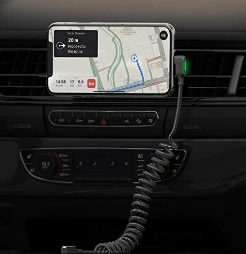 Mcdodo LED 90 grados Cable elástico USB C en Espiral, ángulo recto Cable retráctil Tipo C de Datos Cable de Carga QC 4.0 Cable de Carga en Espiral,para S10 S9 S8 Huawei P30 P20-elástico a 1.8m Negro Mcdodo LED 90 grados Cable elástico USB C en Espiral, ángulo recto Cable retráctil Tipo C de Datos Cable de Carga QC 4.0 Cable de Carga en Espiral,para S10 S9 S8 Huawei P30 P20-elástico a 1.8m Negro