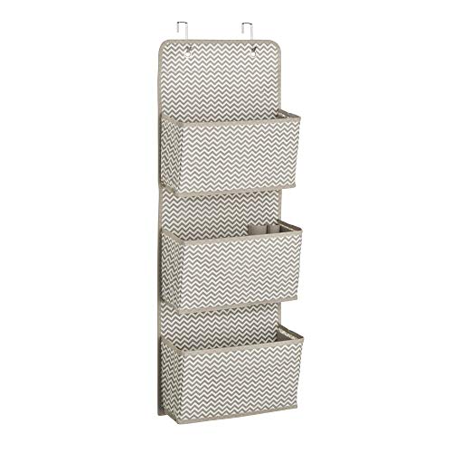 mDesign – Organizador de accesorios con 3 compartimentos – Organizador para colgar de polipropileno transpirable – Colgador de armario para zapatos, bolsos y accesorios para bebés mDesign – Organizador de accesorios con 3 compartimentos – Organizador para colgar de polipropileno transpirable – Colgador de armario para zapatos, bolsos y accesorios para bebés