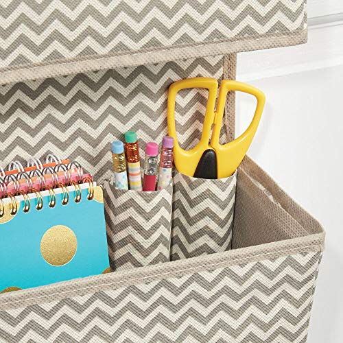 mDesign – Organizador de accesorios con 3 compartimentos – Organizador para colgar de polipropileno transpirable – Colgador de armario para zapatos, bolsos y accesorios para bebés mDesign – Organizador de accesorios con 3 compartimentos – Organizador para colgar de polipropileno transpirable – Colgador de armario para zapatos, bolsos y accesorios para bebés