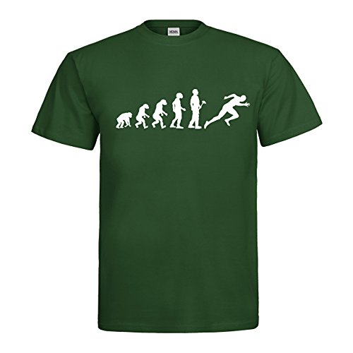 mdma – Camiseta Evolution Teoría atletismo Sprint mdma de t00379, hombre, bottlegreen / weiss, large