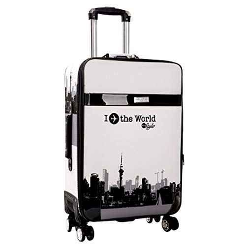 Mdsfe Retro Password Box Trolley Maleta de Gran Capacidad con Ruedas Bolsas de Viaje Equipaje con Ruedas - 2,20"