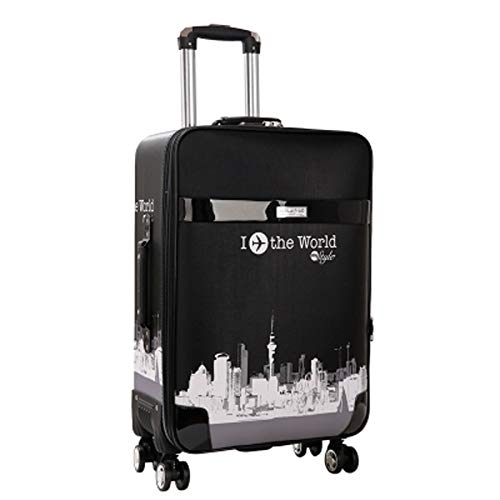 Mdsfe Retro Password Box Trolley Maleta de Gran Capacidad con Ruedas Bolsas de Viaje Equipaje con Ruedas - 2,20"