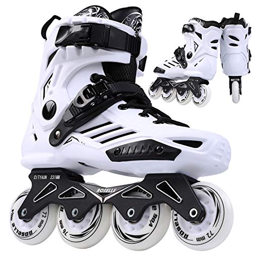 ME-Rollerns Patines de Velocidad en línea, Zapatos, Patines de Hockey, Zapatillas, Patines, Patines para Adultos, Patines en línea RS6-Black 39