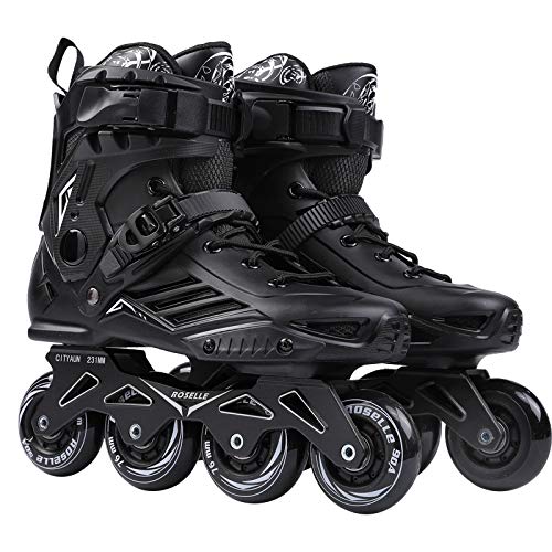 ME-Rollerns Patines de Velocidad en línea, Zapatos, Patines de Hockey, Zapatillas, Patines, Patines para Adultos, Patines en línea RS6-Black 39