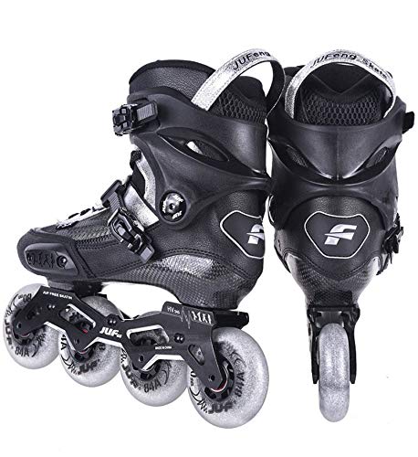 ME-Rollerns Patines en línea Patines de Patinaje deslizantes para niños Adultos Profesionales Slalom Patines Black-Blue 39