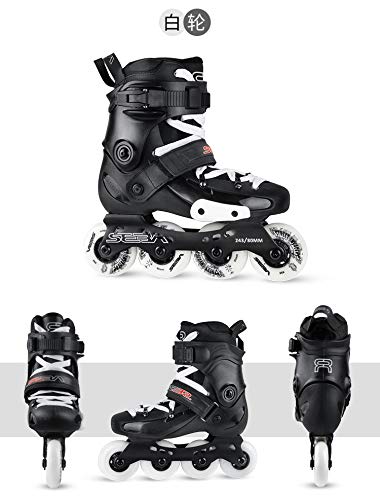 ME-Rollerns Patines en línea Slalom Profesionales Zapatos de Patinaje sobre Ruedas para Adultos Patines de Patinaje Libre deslizantes Wheel Color Random 36