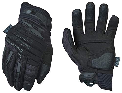 Mechanix Wear Guantes M-Pact 2 Covert (Mediana, Negro Entero) tácticos de máxima Resistencia, Medium