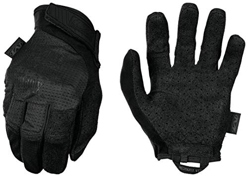 Mechanix Wear Guantes Specialty Vent Covert (Pequeña, Negro Entero) ventilados de Tiro Deportivo, Small