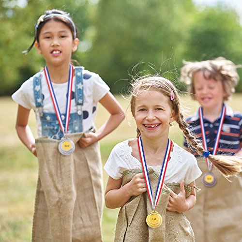 Medallas de Ganador de Metal en Estilo Olímpico de Color de Oro Plata Bronce para Juego y Fiesta (12)