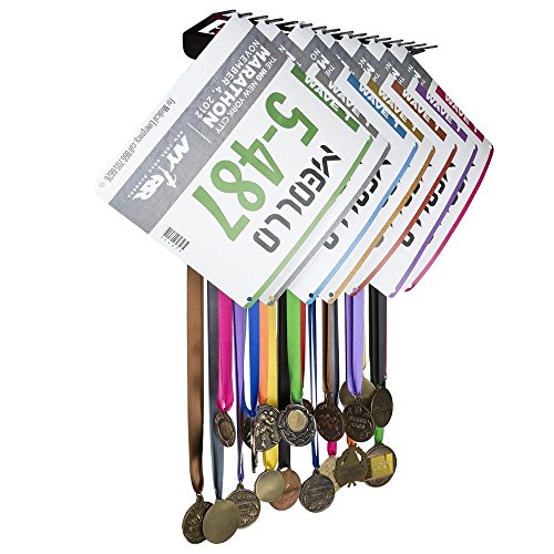 Medallero colgador de medallas y dorsales (100% Acero) - Fabricado en España (Negro) Medallero colgador de medallas y dorsales (100% Acero) - Fabricado en España (Negro)