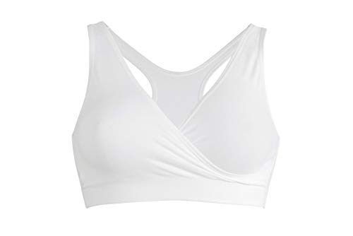 Medela Schlaf Bustier Sujetador de lactancia, Blanco (weiß), 100C, Talla M, para Mujer Medela Schlaf Bustier Sujetador de lactancia, Blanco (weiß), 100C, Talla M, para Mujer