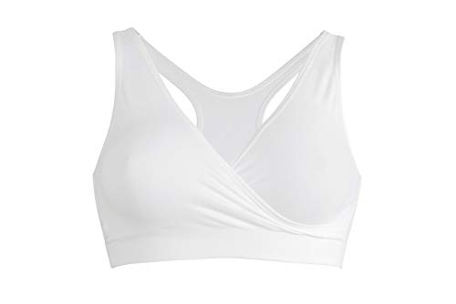 Medela Schlaf Bustier Sujetador de lactancia, Blanco (weiß), 100C, Talla M, para Mujer