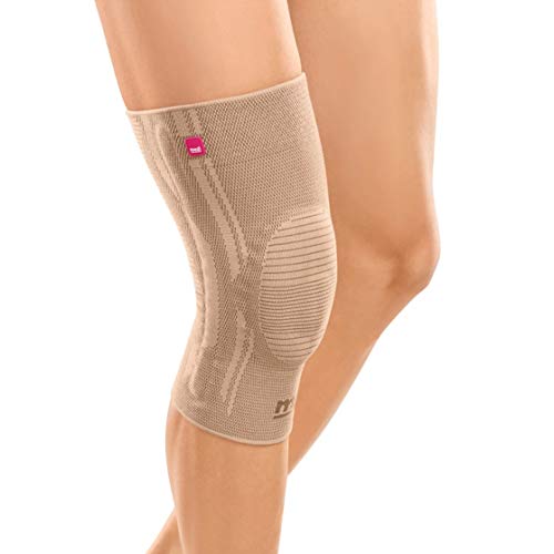 medi Genumedi - Kniebandage unisex | sand | Größe IV extraweit | Kompressionsbandage zur Entlastung der Kniescheibe
