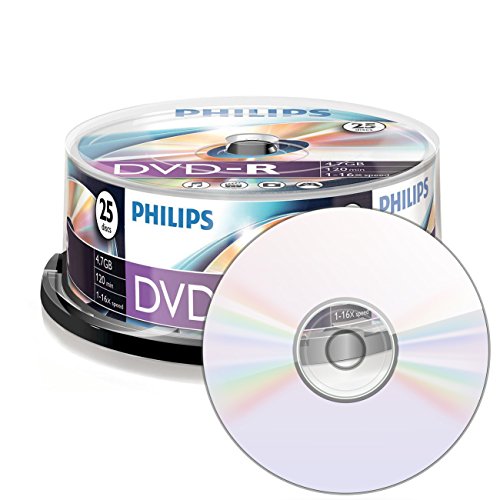 MediaCom IT-Distribution GmbH Philips DVD-R 4,7 GB / 120 Min / 16X Tarrina (25 Disc) MediaCom IT-Distribution GmbH Philips DVD-R 4,7 GB / 120 Min / 16X Tarrina (25 Disc)