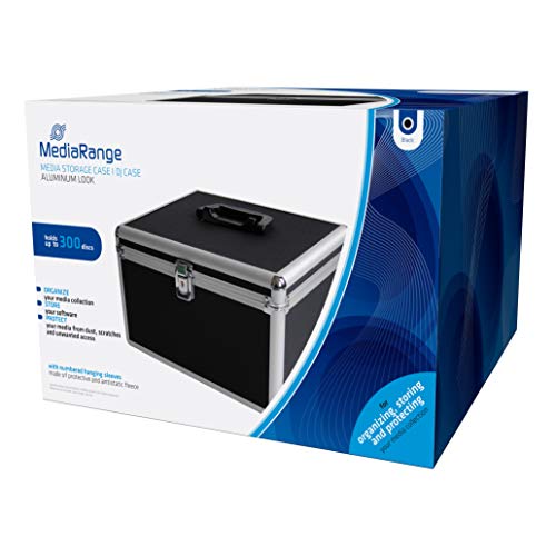 MediaRange BOX72 Funda para Discos ópticos Maleta rígida 300 Discos Negro - Fundas para Discos ópticos (Maleta rígida, 300 Discos, Negro, Vellón, De plástico, Madera, 120 mm, Aluminio) MediaRange BOX72 Funda para Discos ópticos Maleta rígida 300 Discos Negro - Fundas para Discos ópticos (Maleta rígida, 300 Discos, Negro, Vellón, De plástico, Madera, 120 mm, Aluminio)