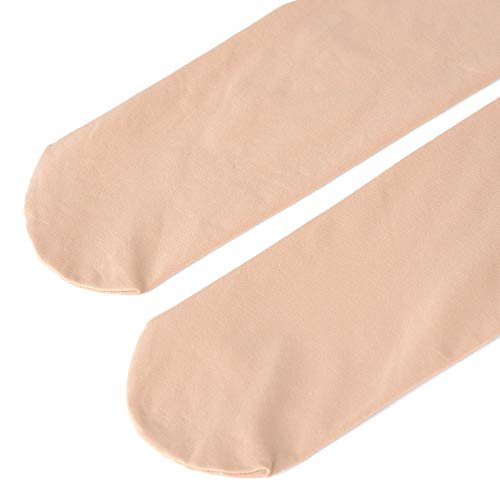 Medias de Ballet para Niños y Adultos (Small(5-8 años), 1 Par Beige)