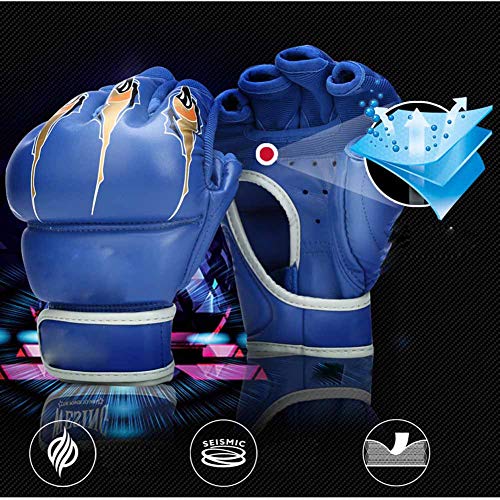 Medio Dedo Guantes De Boxeo para Adultos, Utilizando Material De PU Garra Hombres Y Mujeres Adultos Serie De Sacos De Arena Guantes De Entrenamiento De Combate De Lucha Profesional (7Oz),Negro Medio Dedo Guantes De Boxeo para Adultos, Utilizando Material De PU Garra Hombres Y Mujeres Adultos Serie De Sacos De Arena Guantes De Entrenamiento De Combate De Lucha Profesional (7Oz),Negro