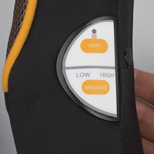 Medisana NM 865 masajeador de cuello por vibración con función de calentamiento, 2 intensidades, masajeador inalámbrico para el viaje, con panel de control integrado