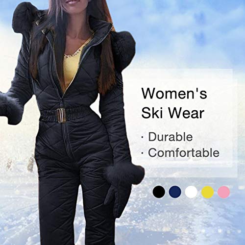 meetgre Traje De Esquí para Mujer, Ropa para Exteriores, Trajes De Esquí para Nieve, Pantalones Deportivos Al Aire Libre Traje De Esquí, Mono Impermeable, Mono De Esquí Cálido De Moda Creativa