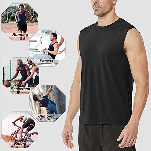 MeetHoo Camisetas de Tirantes Hombre Chaleco Deportivo Entrenamiento Camiseta sin Mangas Deportivas Fitness Verano para Deporte Gimnasio Correr Fútbol y Ciclismo MeetHoo Camisetas de Tirantes Hombre Chaleco Deportivo Entrenamiento Camiseta sin Mangas Deportivas Fitness Verano para Deporte Gimnasio Correr Fútbol y Ciclismo