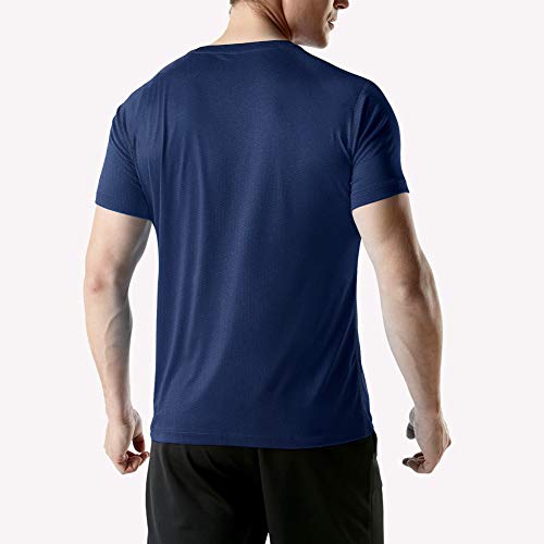 MeetHoo Men’s Sports T-Shirt,Running Top Short Sleeve Shirt Light Breathable tee For Fitness Gym Workout