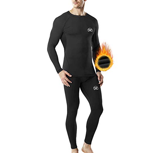 MEETWEE Conjuntos térmicos Hombre, Manga Larga Camiseta Térmica Pantalones Largos Base Layer Thermo Function Ropa Deportiva de Invierno para Running Ciclismo Esquí MEETWEE Conjuntos térmicos Hombre, Manga Larga Camiseta Térmica Pantalones Largos Base Layer Thermo Function Ropa Deportiva de Invierno para Running Ciclismo Esquí