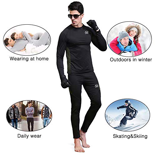 MEETWEE Ropa Interior térmica Hombre, Conjuntos térmicos, Camiseta Térmica Hombres Manga Larga Pantalones Largos para Esquí, Montaña, Ciclismo, Fitness MEETWEE Ropa Interior térmica Hombre, Conjuntos térmicos, Camiseta Térmica Hombres Manga Larga Pantalones Largos para Esquí, Montaña, Ciclismo, Fitness