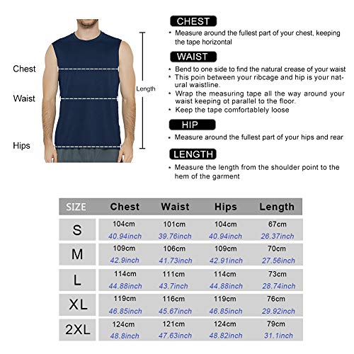 MEETYOO Camisetas Ttirantes Hombre, Camisetas sin Mangas Running Tank Top Gym para Fitness Deportes (Azul, L) MEETYOO Camisetas Ttirantes Hombre, Camisetas sin Mangas Running Tank Top Gym para Fitness Deportes (Azul, L)