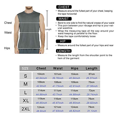 MEETYOO Camisetas Ttirantes Hombre, Camisetas sin Mangas Running Tank Top Gym para Fitness Deportes (Gris, M)